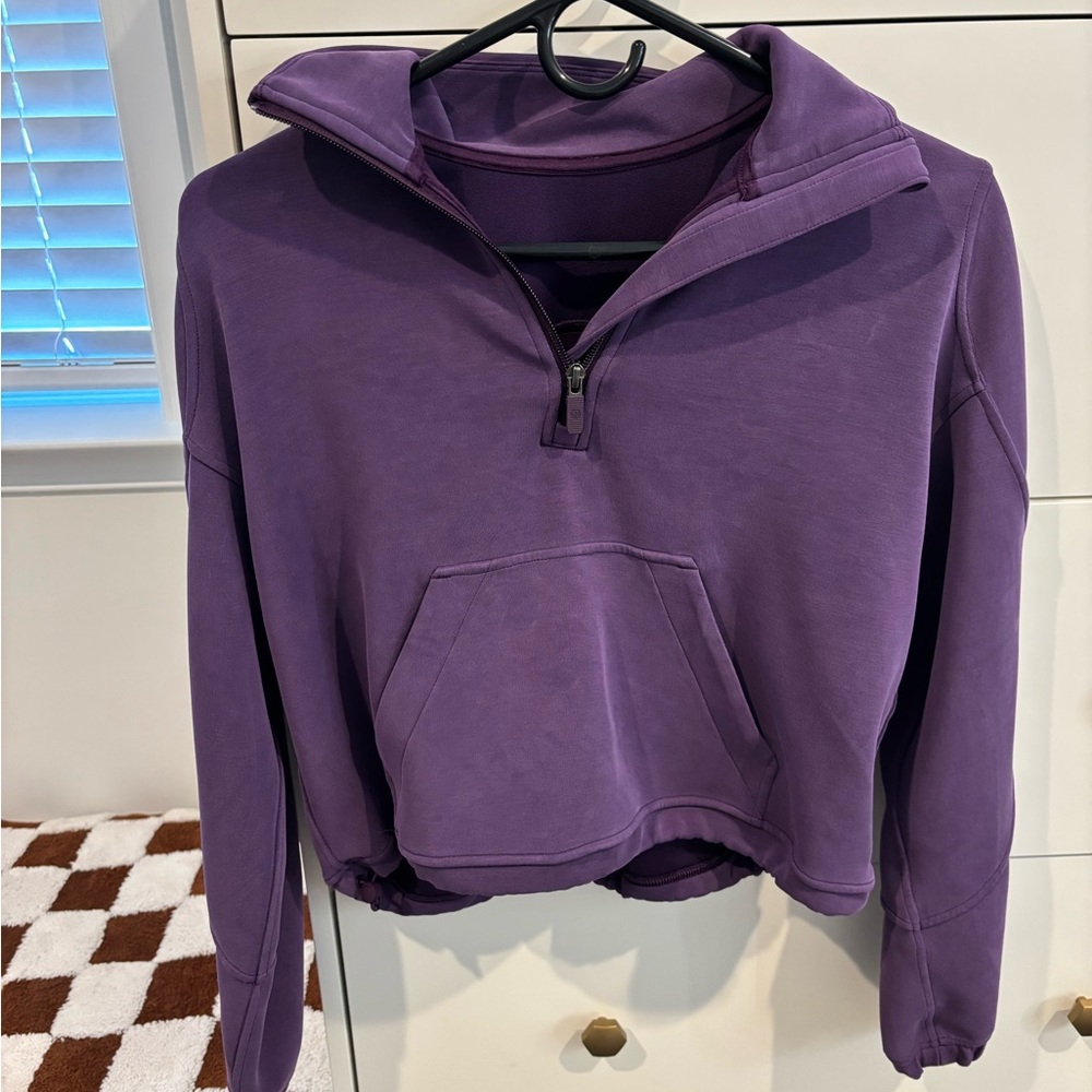 Lululemon Purple Women's Half-Zip Top (2)